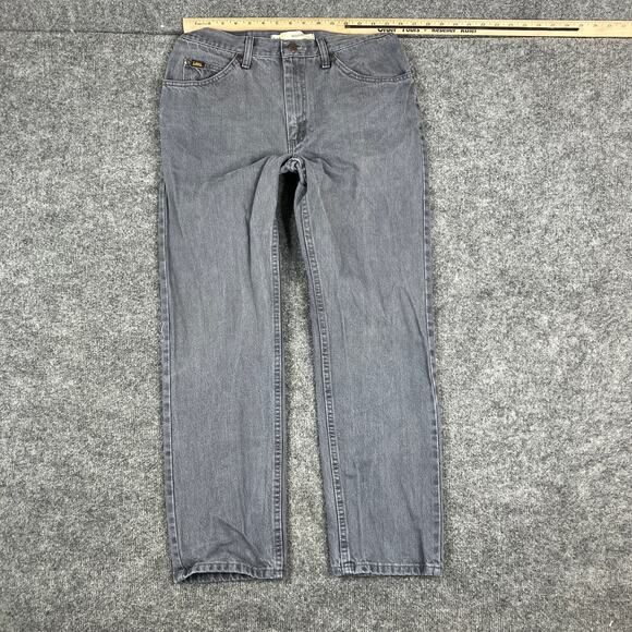 Lee Jeans Mens Size 33x30 Gray Straight Leg Classic Fit Denim Casual Everyday - Picture 1 of 10